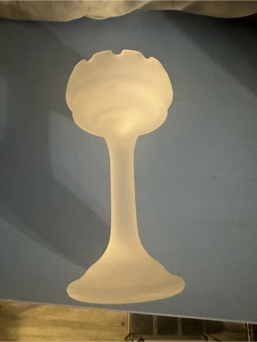 PartyLite frosted glass